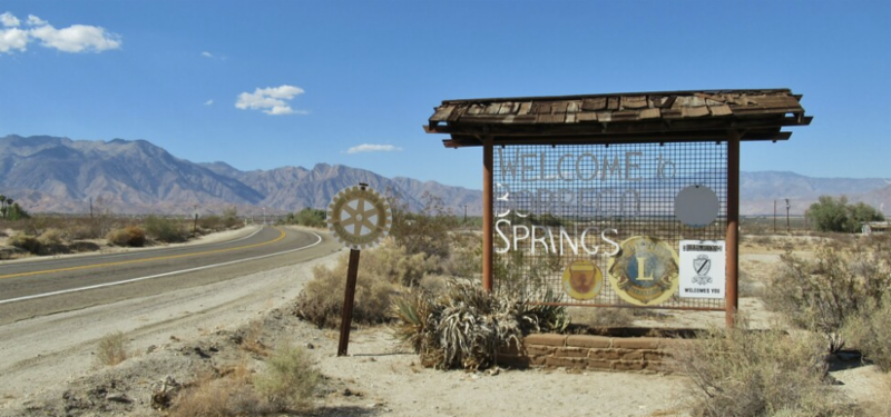 Anza-Borrego State Park entrance