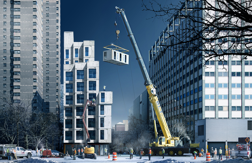 Figure 6. A 55-unit ‘micro-apartment’ complex in New York City that required multiple mayoral overrides to build