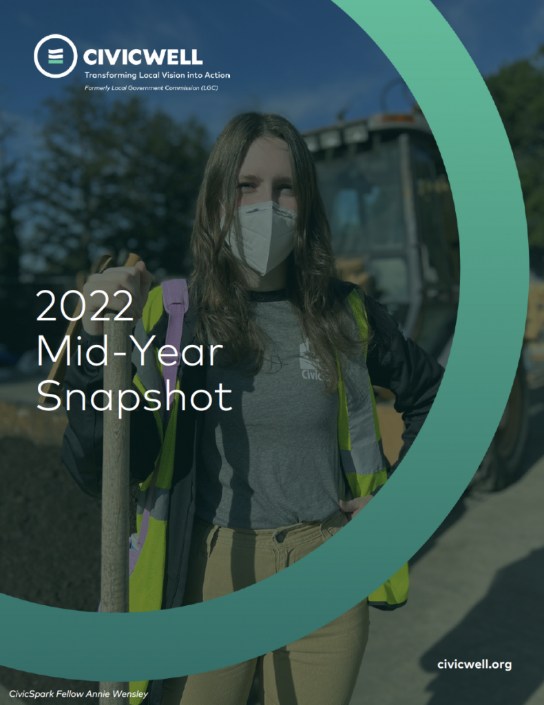 2022 CivicWell Mid-Year Impact Report cover photo