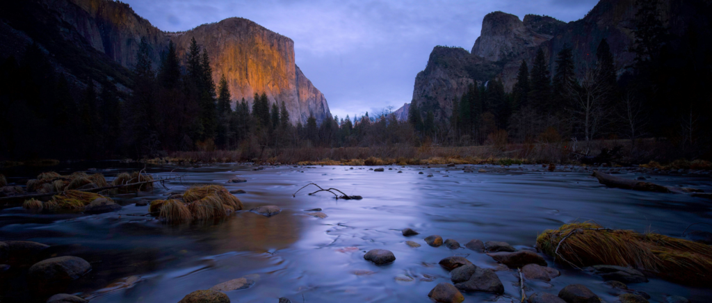 yosemite national park at dawn